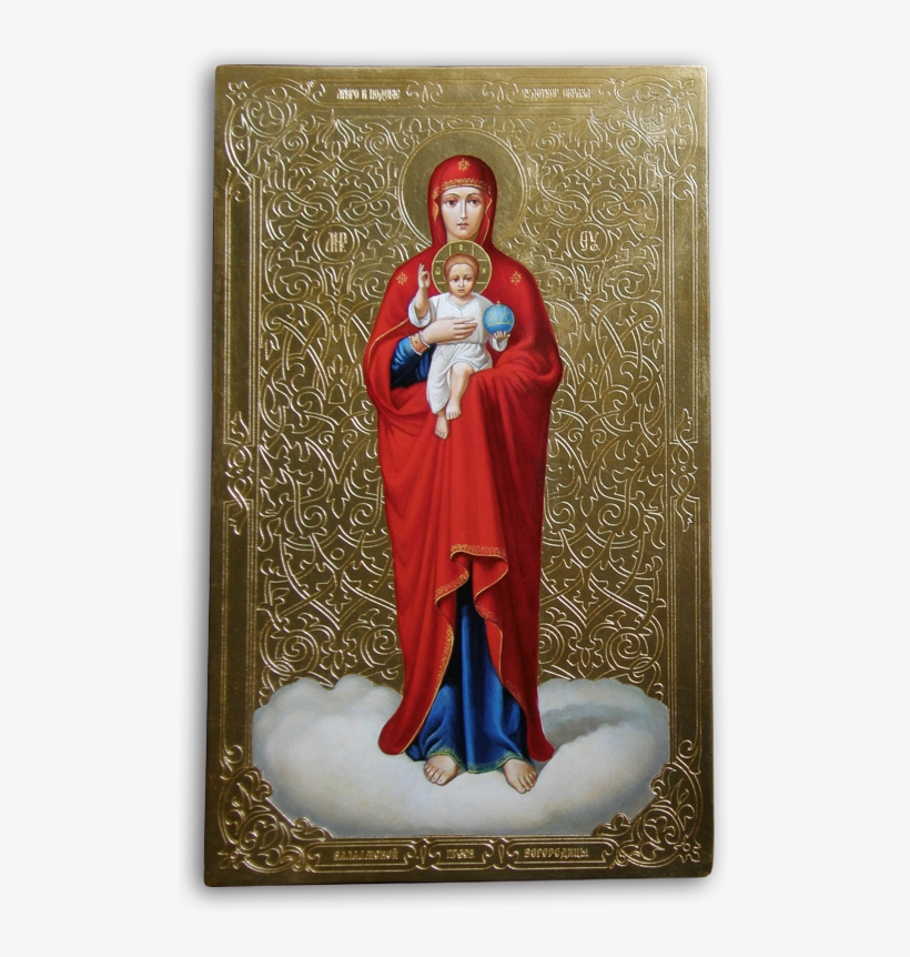 Virgin Mary Of Valaam - Painting, transparent png #9448363