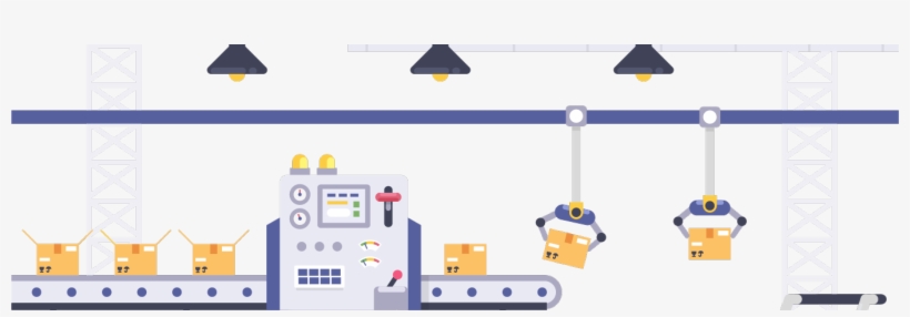 Illustration Factory Conveyor Belt, transparent png #9449028