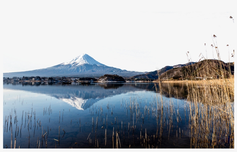 Mount Fuji Landscape Nature Natural Beauty Of - Reflection, transparent png #9449221