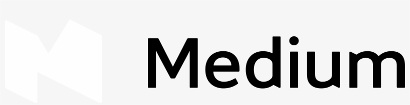 Medium Logo Black And White - Medium, transparent png #9449294