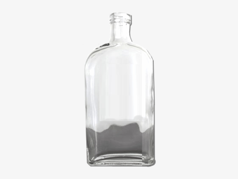 Flint 750 Ml Liberty Flask Flat Bottom Liquor Bottle - Glass Bottle, transparent png #9450400