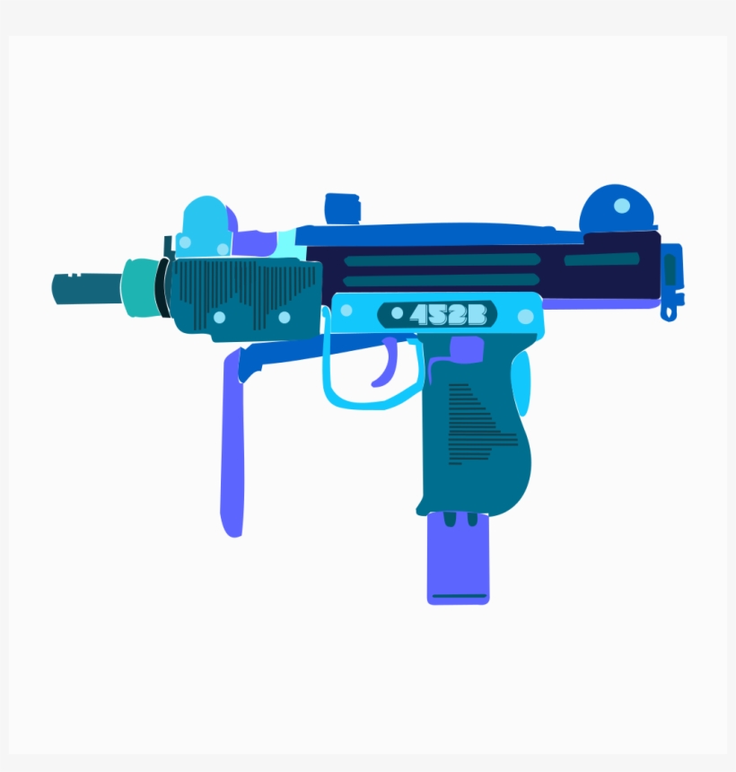 Vector Uzi Lil Uzi Blue 452b Cover - Uzi Uzi Vaporwave, transparent png #9451140