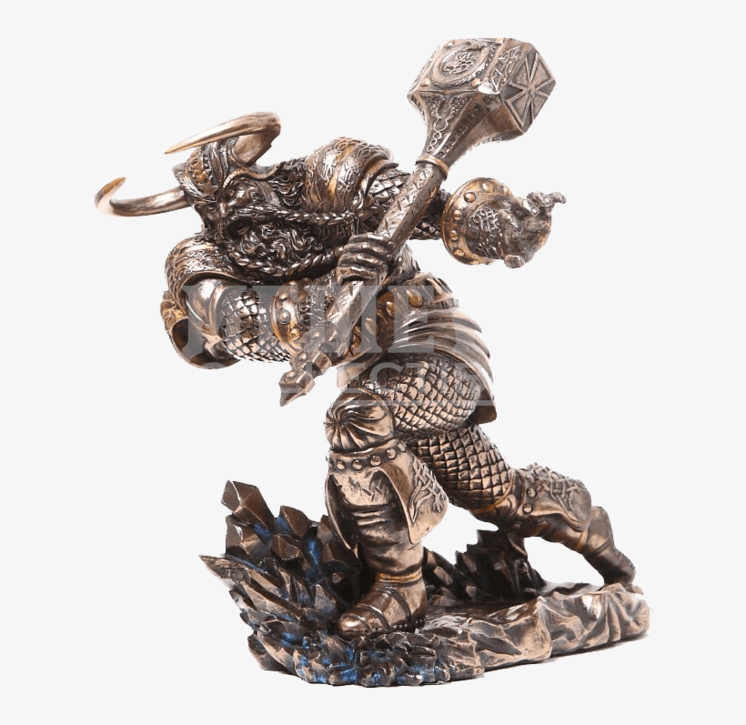 Thor Bronze Statue, transparent png #9452470