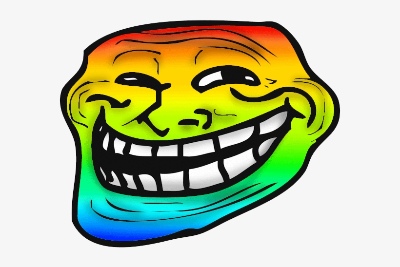 Dt6mebgec1 - Dt6mebgec - Troll Face Rainbow Png, transparent png #9452654