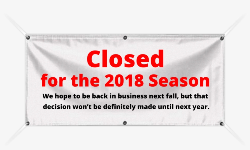 Home Closed For The Season We Hope - Drink Aware, transparent png #9452828