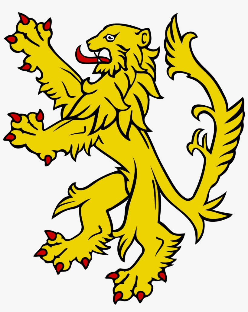 Lion Rampant Vector Logo Heraldic Lion Rampant - Free Transparent PNG Download - PNGkey