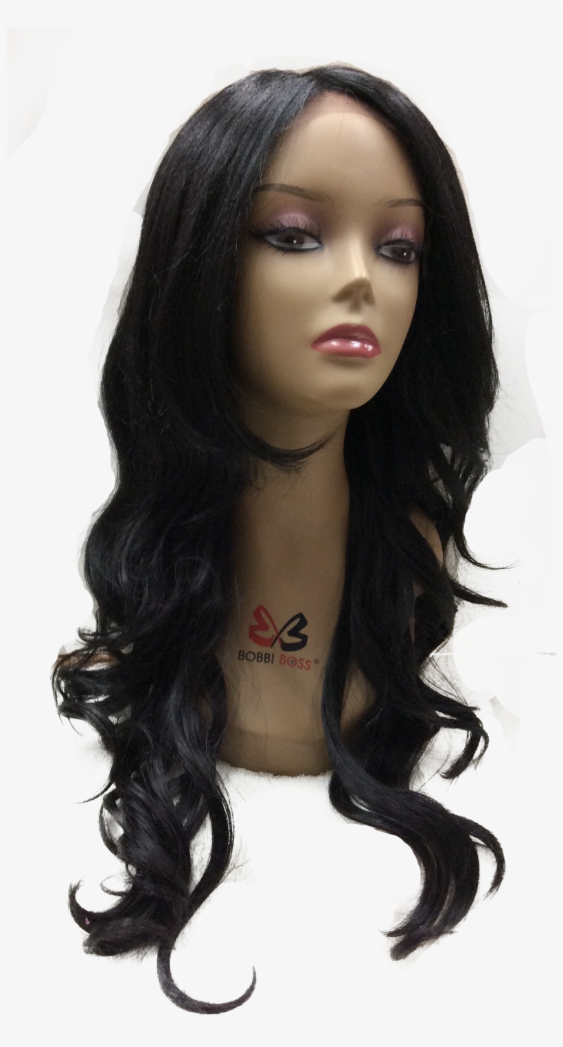 Wig 3 - Perruque Cheveux Noirs Long, transparent png #9453117