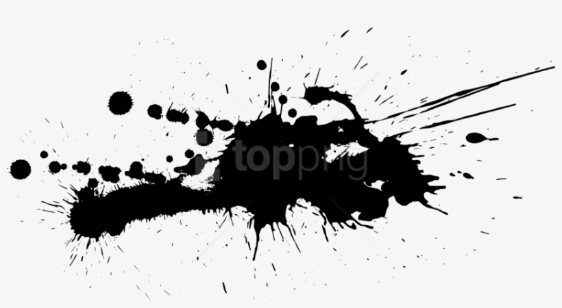 Free Png Download Free - Black Paint Splatter Png, transparent png #9453287
