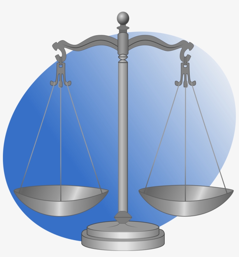 P Justice Blue - Scales Of Justice, transparent png #9453490