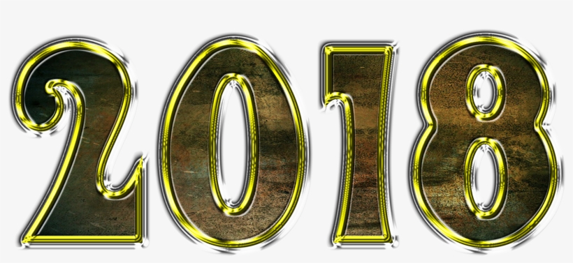 2018 Free Download 4k Wallpapers And Happy New Year - Number, transparent png #9453495