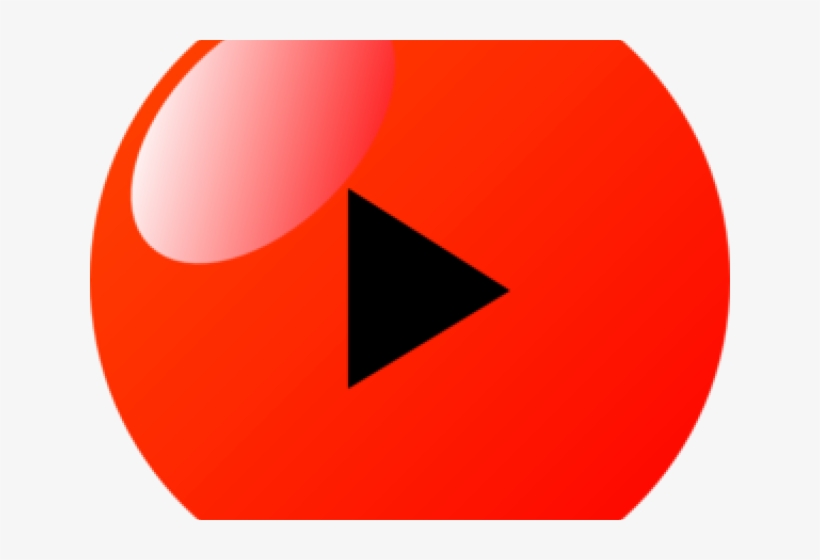 Play Button Clipart Red - Circle, transparent png #9455345