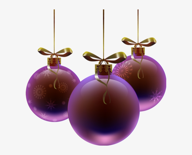 Boules De Noel Violet Png, transparent png #9455541