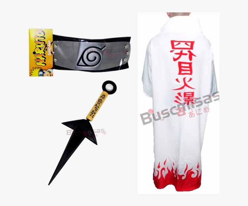 Yondaime Manto Sobretudo Yondaime Minato Com Kunai - Roupa De Hokage Minato, transparent png #9455922