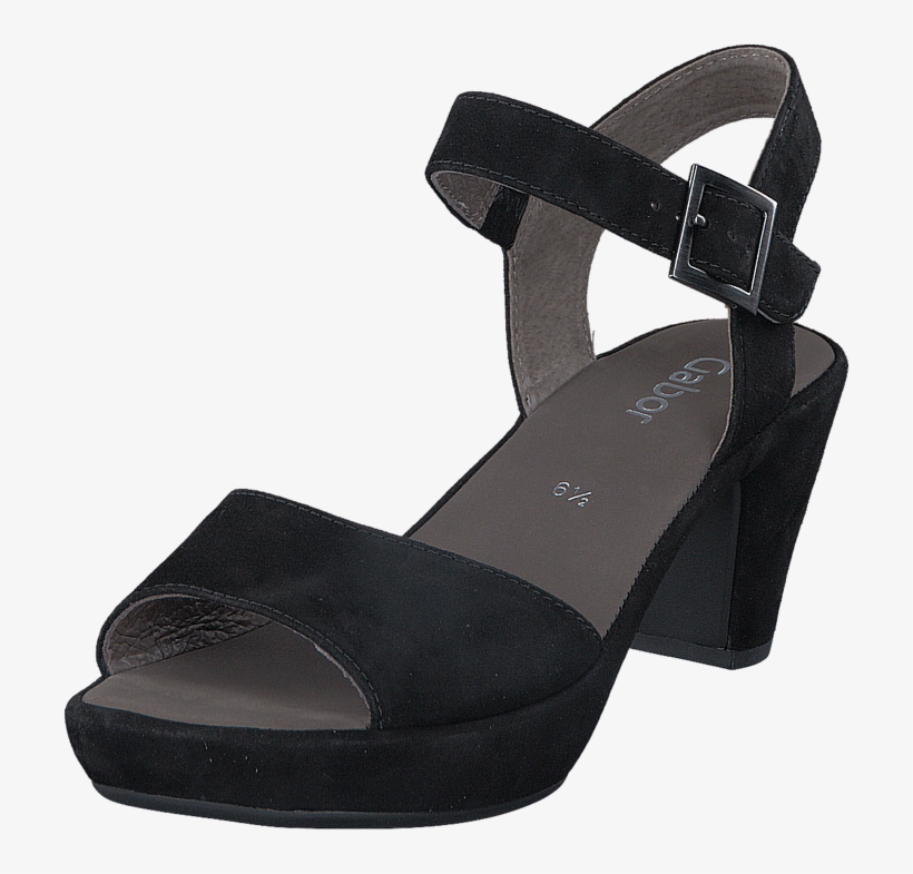 57 Black Black 58545-00 Womens Suede Rubber Heels - High Heels, transparent png #9456070