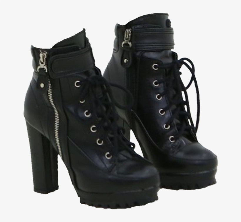 Outfits With Heeled Combat Boots, transparent png #9456116