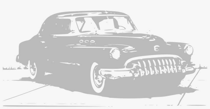 Vintage Car Grey Silhouette - Carro Antigo Png, transparent png #9457063