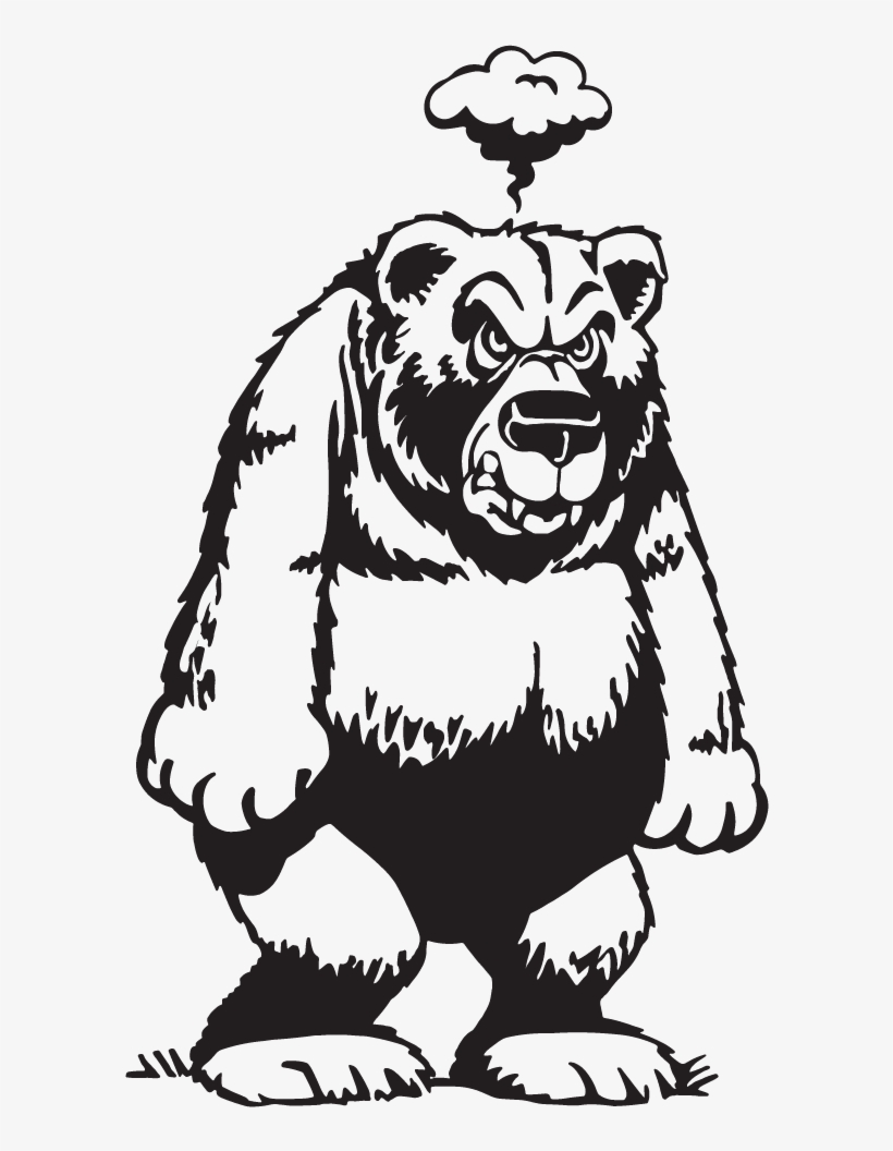 600 X 983 5 - Angry Black Bear Cartoon, transparent png #9458110