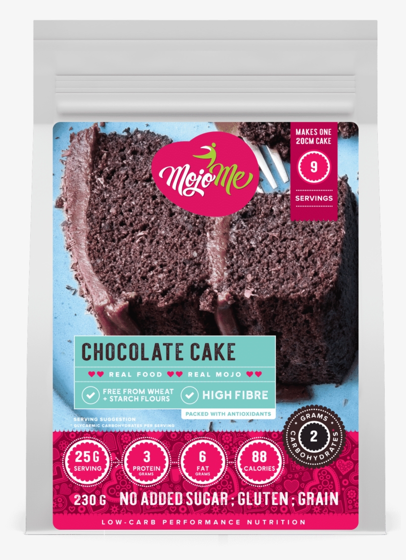 Mojome Low-carb Chocolate Cake 230g - Low-carbohydrate Diet, transparent png #9458114