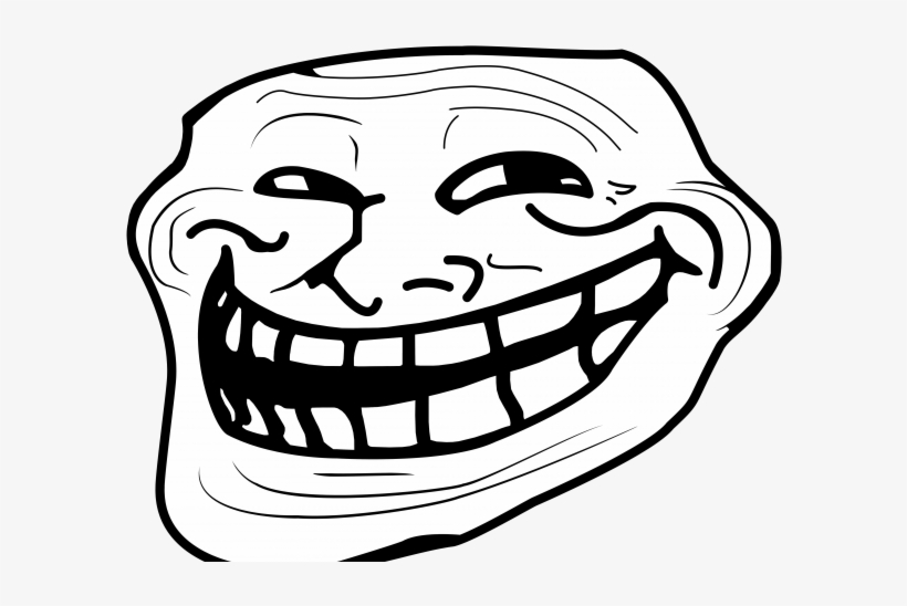 Trollface Clipart Transparent Png - Troll Face Laugh, transparent png #9458168