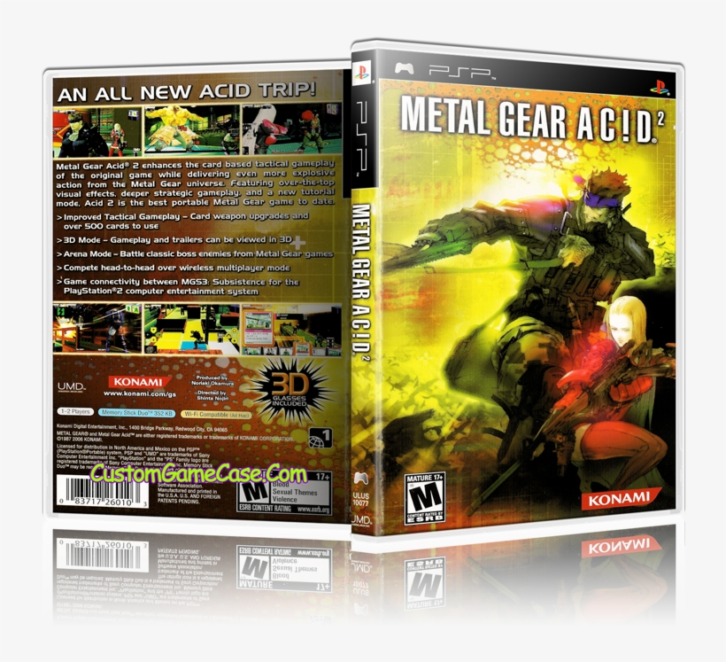 Metal Gear Acid - Metal Gear Acid Cover, transparent png #9458434