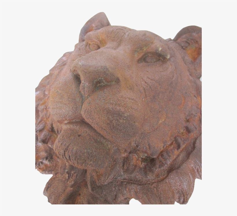 G098 Cast Iron Tiger Head1 - Carving, transparent png #9459362