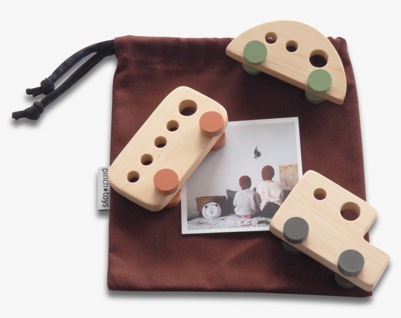 Pinch Toys - Car - Mini - Basil - Wood, transparent png #9459643