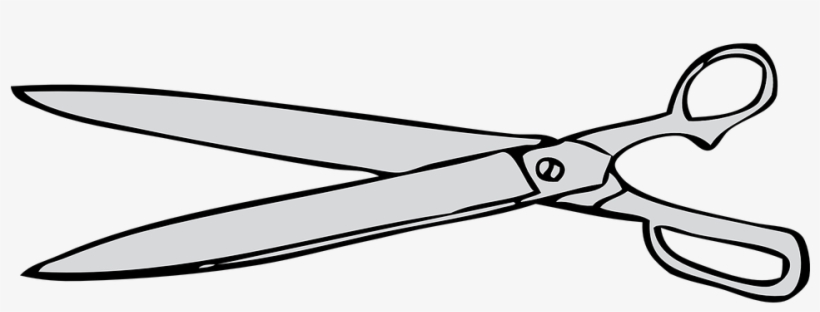 Scissor Clipart Sharp - Scissors Cartoon, transparent png #9459648