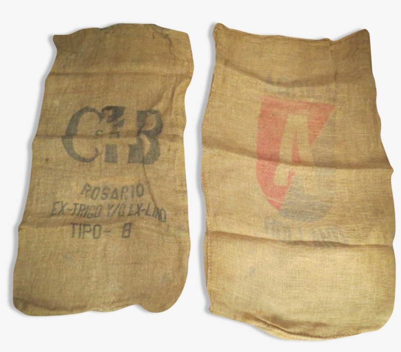 Lot 2 Bags Burlap Ipc / Holland No - Sock, transparent png #9459985