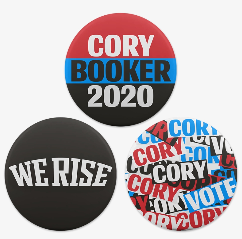Cory Booker Campaign Button Set - Circle, transparent png #9459996