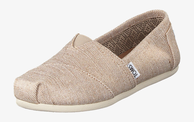 Natural Metallic Burlap Natural - Slip-on Shoe, transparent png #9460066