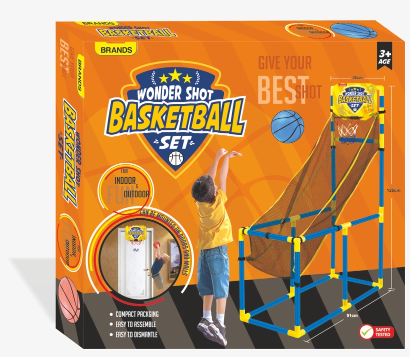 Wonder Shot Basket Ball Set - Play, transparent png #9460478