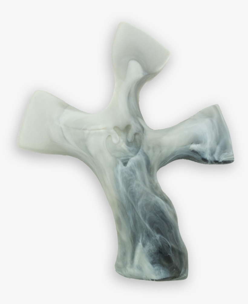 Grey Marble Clinging Cross © - Cross, transparent png #9460484