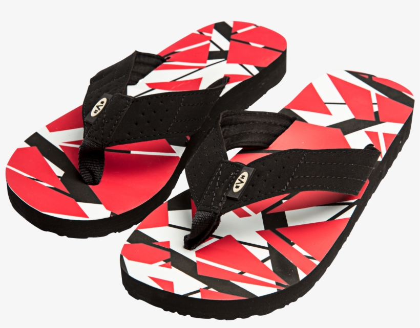 Evh Red Flip Flops - Van Halen Flip Flops, transparent png #9460523