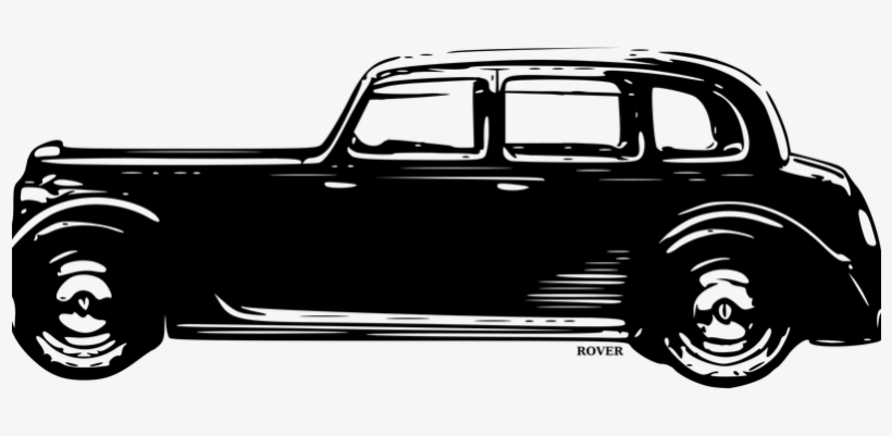 Clipart Old Rover Car - Vintage Car Clipart Png, transparent png #9460776