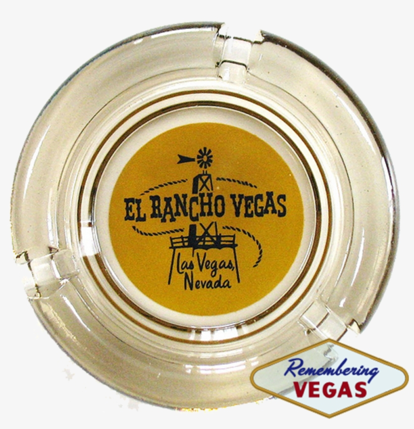 El Rancho Vegas "survivor" Ashtray - Welcome To Las Vegas Sign, transparent png #9461944
