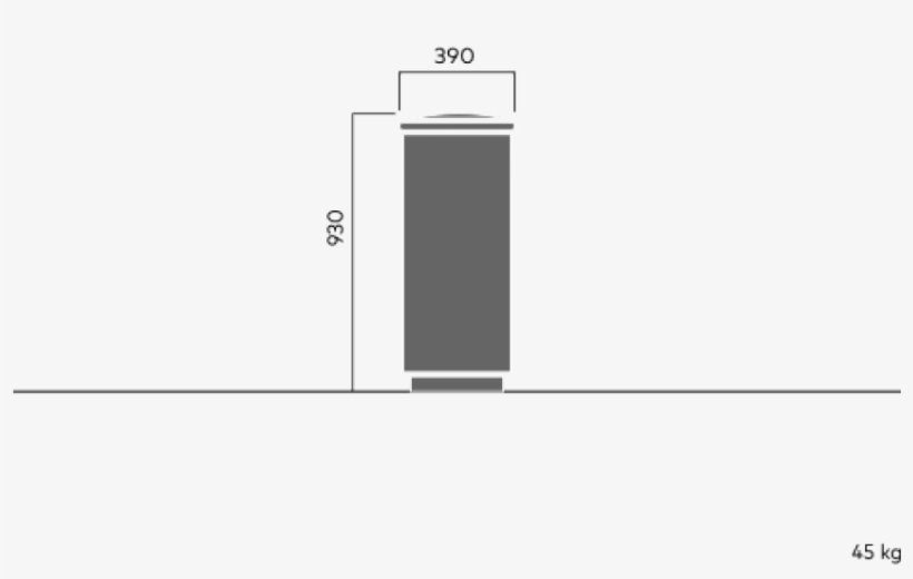 264 City Ashtray, Curved Top With Stainless Steel Grid - Door, transparent png #9461952