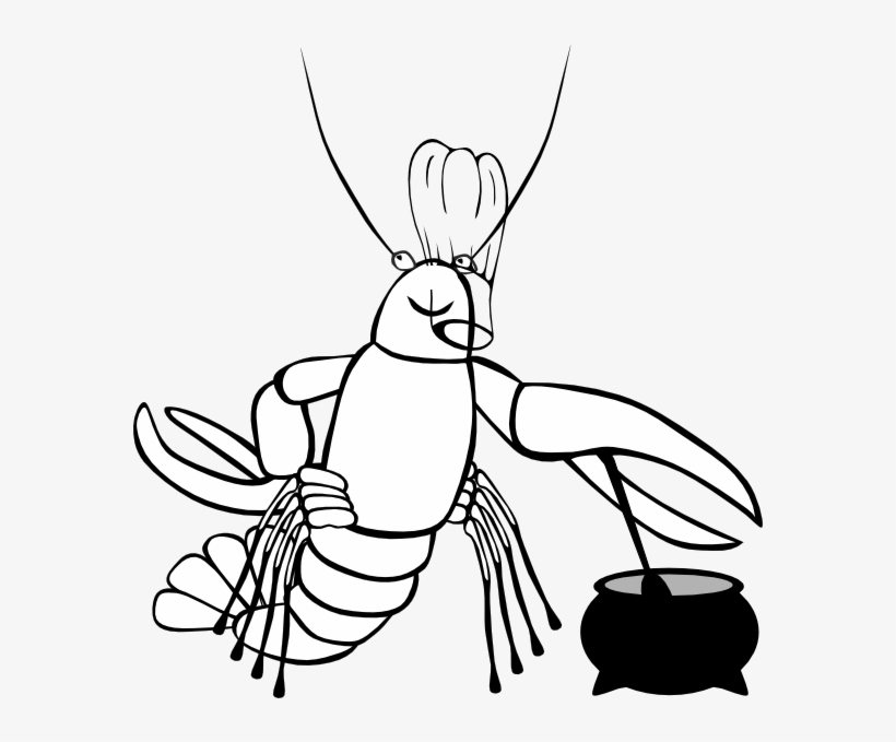 576 X 599 1 - Crawfish Boil Black And White, transparent png #9461980
