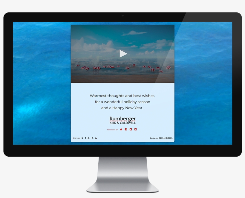 Rumberger Kirk And Caldwell Holiday Beach Balls Cinematic - Led-backlit Lcd Display, transparent png #9462064