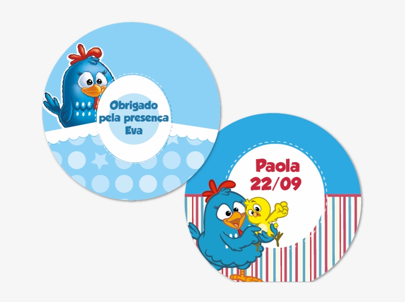 Etiqueta Redonda Tam G Galinha Pintadinha - Cartoon, transparent png #9462067