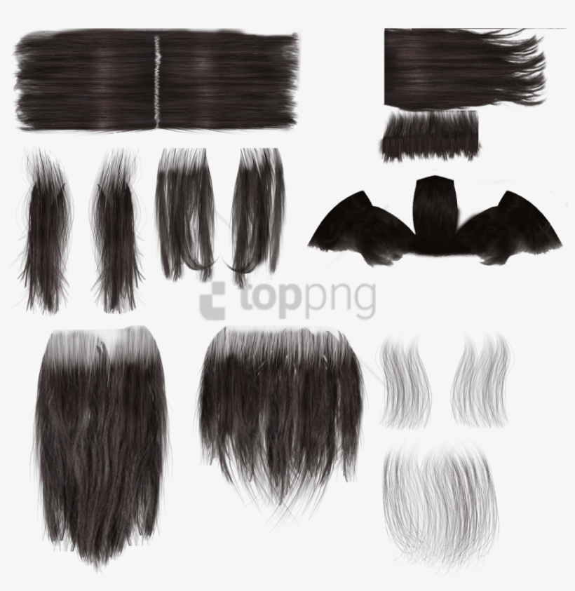 Free Png Long Hair Alpha Texture Png Image With Transparent - Transparent Background Hair Texture Png, transparent png #9462147