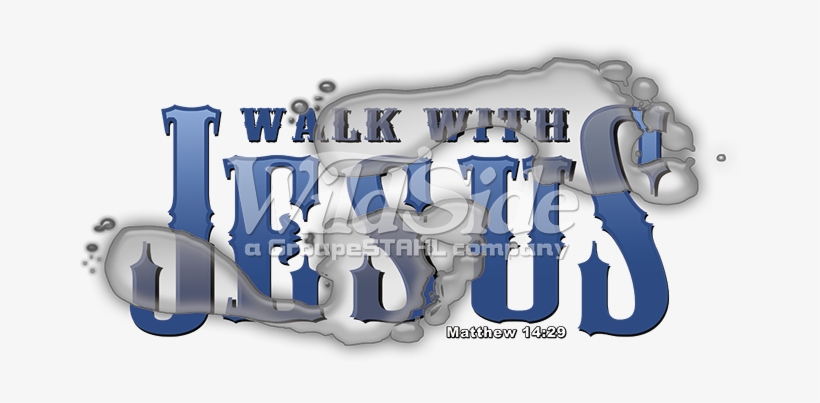 Walk With Jesus , With Footprints - Walk With Jesus Png, transparent png #9462550