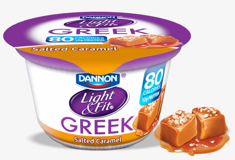 Greek Yogurt Salted Caramel - Greek Yogurt Strawberry Banana, transparent png #9462655