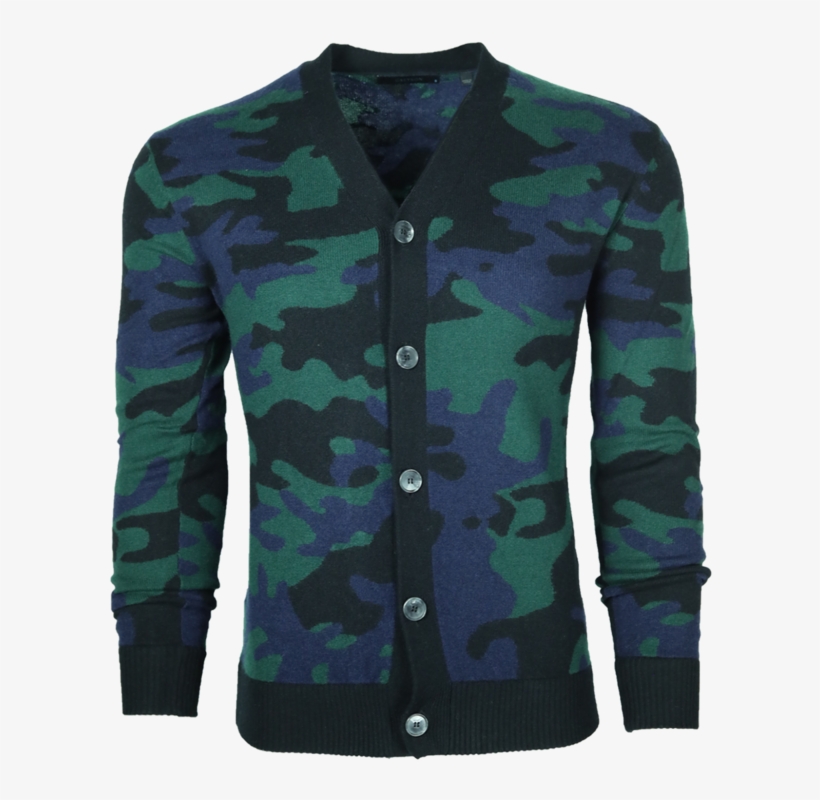 Emerald Camo - Cardigan, transparent png #9462760