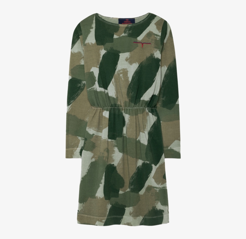 The Animals Observatory Crab Kids Dress Camouflage - Sweater, transparent png #9462768