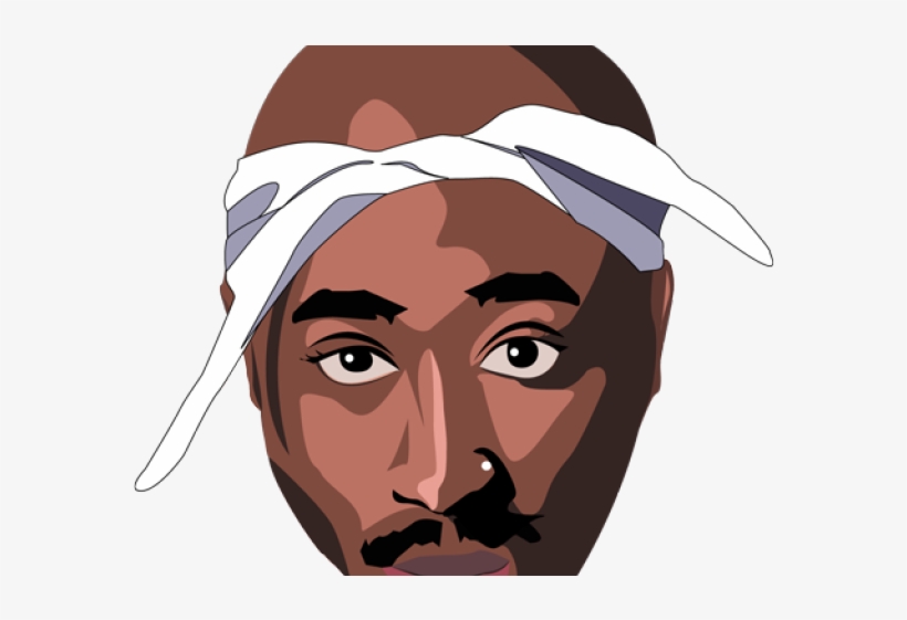 Tupac Shakur Clipart Shakur Png - 2pac Amaru Shakur Drawing, transparent png #9462821