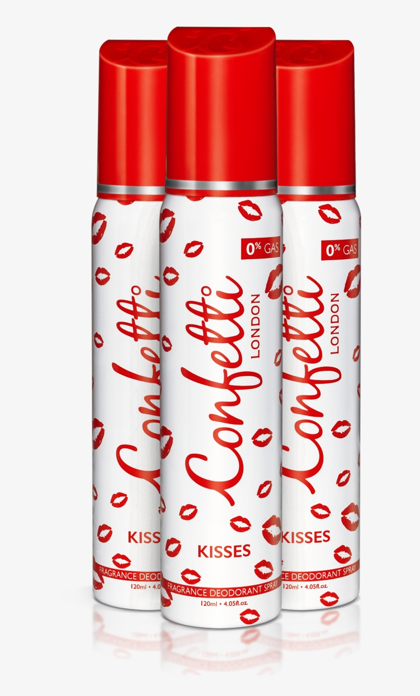 Confetti 120 X 3 Kisses - Lip Care, transparent png #9463175