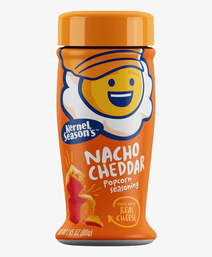 Popcorn Seasoning Nacho Cheddar 80g - Kernel Season's Cheesy Caramel Corn, transparent png #9463255