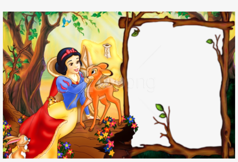 Free Png Best Stock Photos Snow White With Doe Transparent - Snow White Frame Png, transparent png #9463412