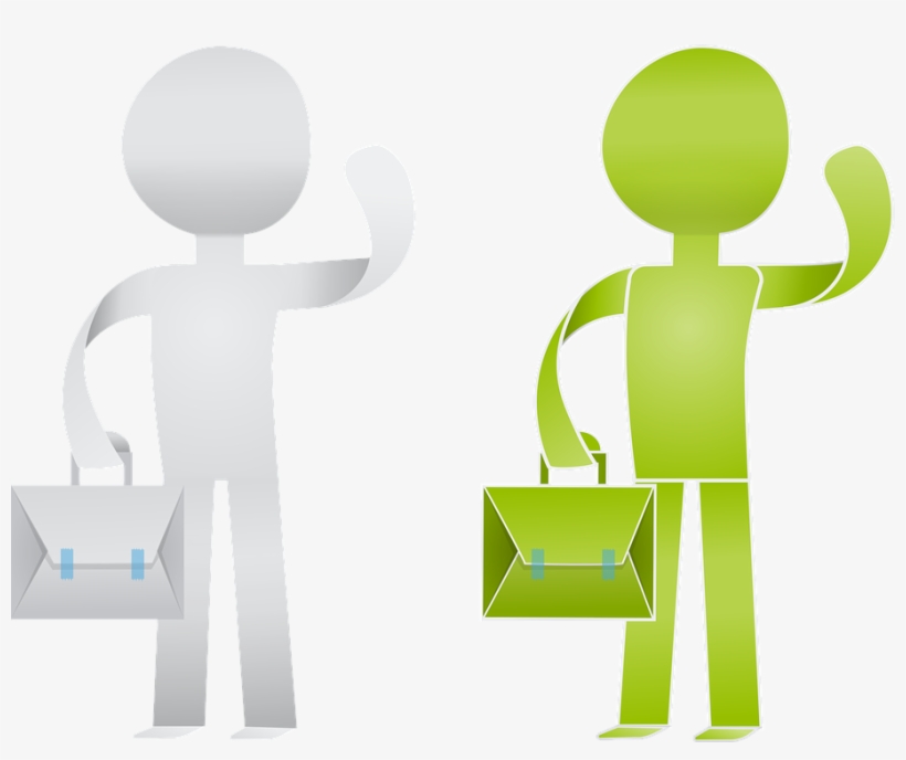 Paper, Man, Briefcase, Character, Origami, Form - Imagen Hombre Con Maletin, transparent png #9463686