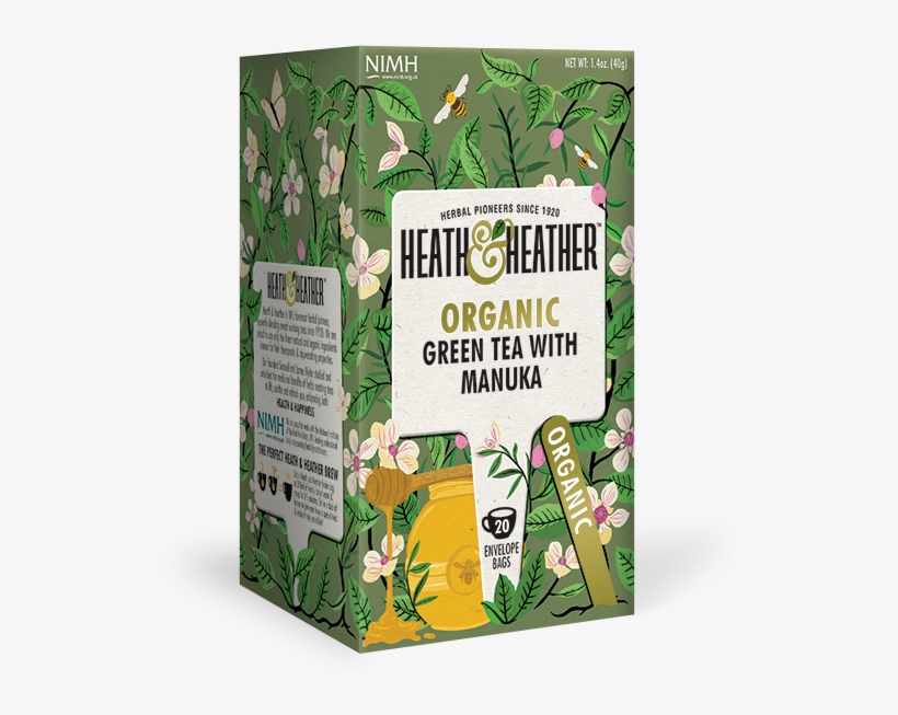 Organic Green Tea With Manuka Honey - Tea Heath And Heather, transparent png #9464037